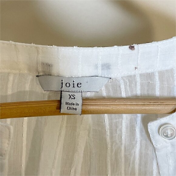 Joie Rashelda Sheer Striped Blouse - Picture 9 of 16